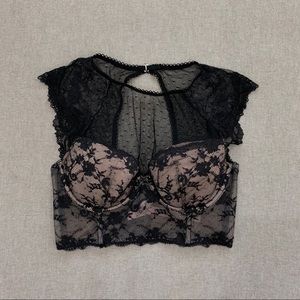 Victoria Secret lace crop corset Bralette